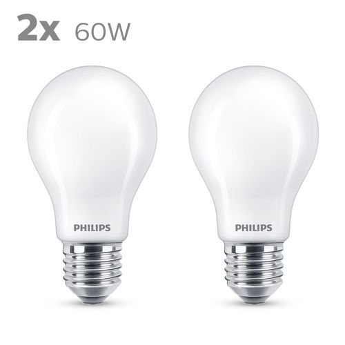 Philips Ledlichtbron Warm Wit E27 7w 2 Stuks
