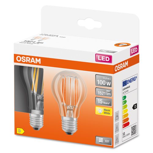 Osram Ledlamp Retrofit Classic Warm Wit A E27 11w 2st.