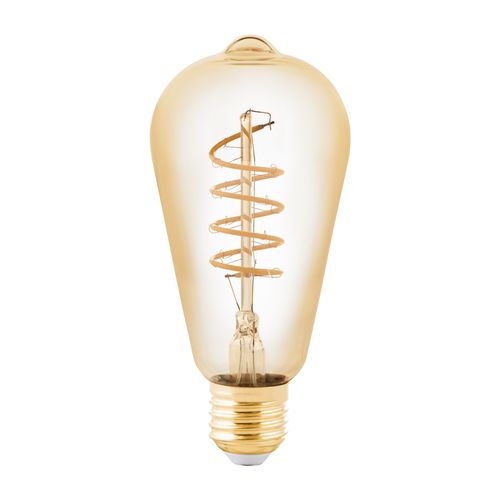 Eglo Ledfilamentlamp Amber St64 Spiraal Dimbaar E27 4w