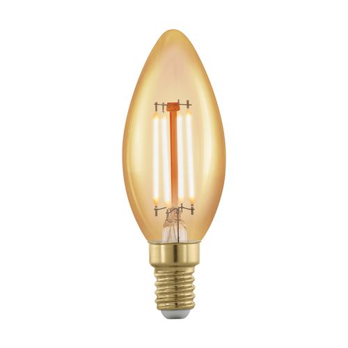 Eglo Ledfilamentlamp Kaars Amber E14 4w