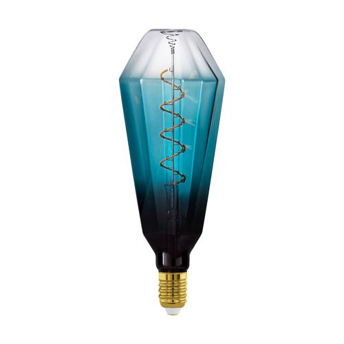 Eglo Ledfilamentlamp T100 Blauw Dimbaar E27 4w