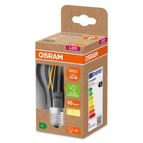 Osram Ledfilamentlamp Ultrazuinig E27 2,5w