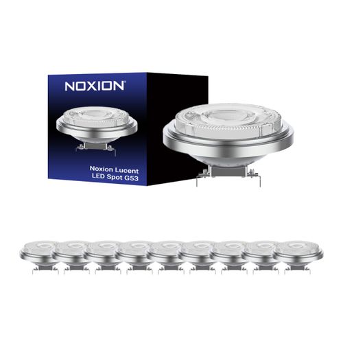 Voordeelpak 10x Noxion Lucent Led Spot G53 Ar111 7.3w 450lm 24d - 918-927 Dim Naar Warm | Beste
