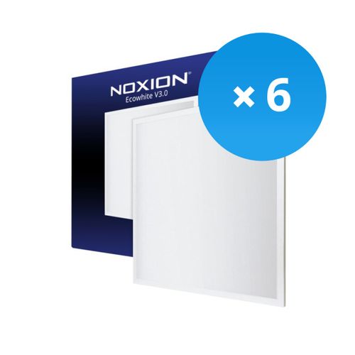 Voordeelpak 6x Noxion Led Paneel Ecowhite V3.0 36w 3800lm - 865 Daglicht | 60x60cm
