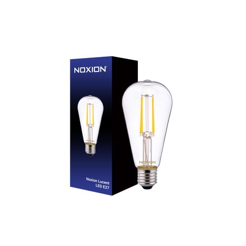 Noxion Lucent Led E27 Edison Filament Helder 6.5w 806lm - 827 Zeer Warm Wit | Vervangt 60w