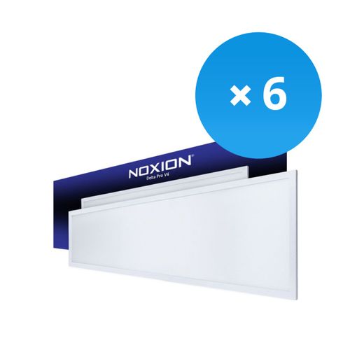 Voordeelpak 6x Noxion Led Paneel Delta Pro V4 Aluminium/metaal Wit 29w 3700lm - 830 Warm Wit |