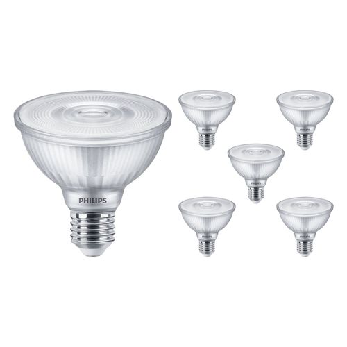 Voordeelpak 6x Philips Master Value Led Lamp Reflector E27 Par30 9.5w 820lm 25d - 940 Koel Wit |
