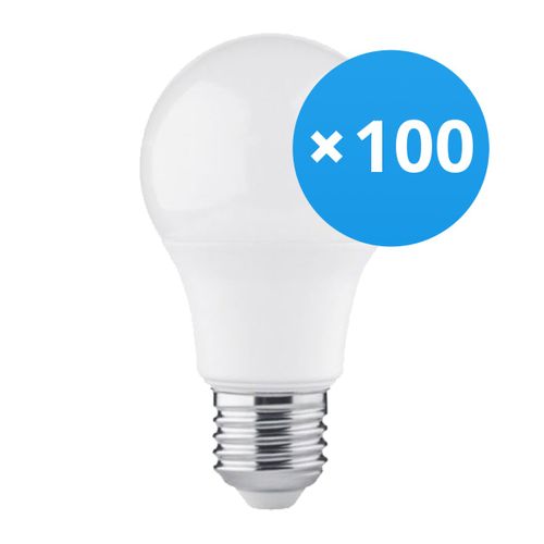 Voordeelpak 100x Led Lamp E27 Peer Mat 4.9w 470lm - 830 Warm Wit | Vervangt 40w