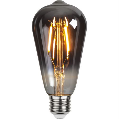 Edison Lamp - Rookglas - E27 - 1.8w - Super Warm Wit 2100k